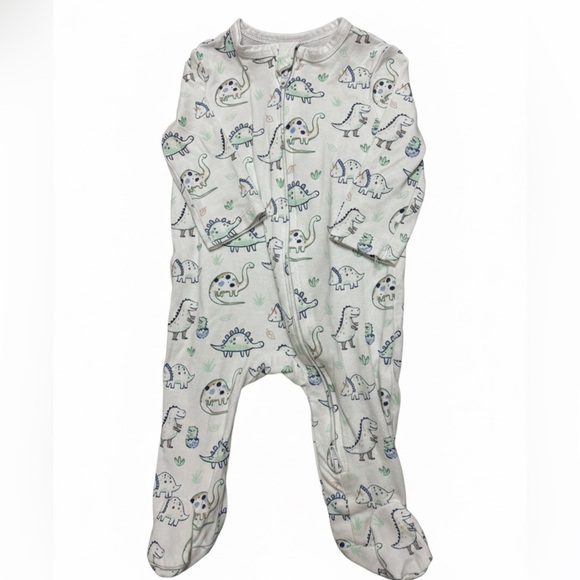 Little Me Other - 🌸Little Me White Dinosaur Print Footie